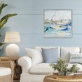thumbnail image 3 of Stupell Industries Coastal Docked Sails on Stormy Seas Gray Framed Giclee Art, 24 x 24, by Lorenzo Collective, 3 of 8