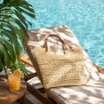 thumbnail image 5 of Btomtd Crochet Cotton Mesh Shoulder Tote Bag, Summer Handmade Woven Beach Bag, Handbag Purses for Women, Beige, 5 of 7