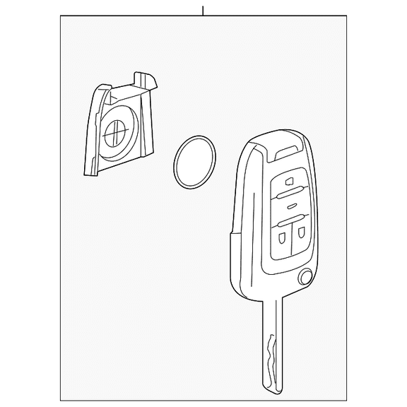 Genuine OE GM Keyless Entry Transmitter 20873623