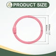 thumbnail image 2 of Uxcell 48Pcs Loose Leaf Binder Rings, 1.2 Inch Metal Open Card Rings Heavy Duty Book Rings for Key Index Card Rings Paper Rings Office, Light Pink, 2 of 7