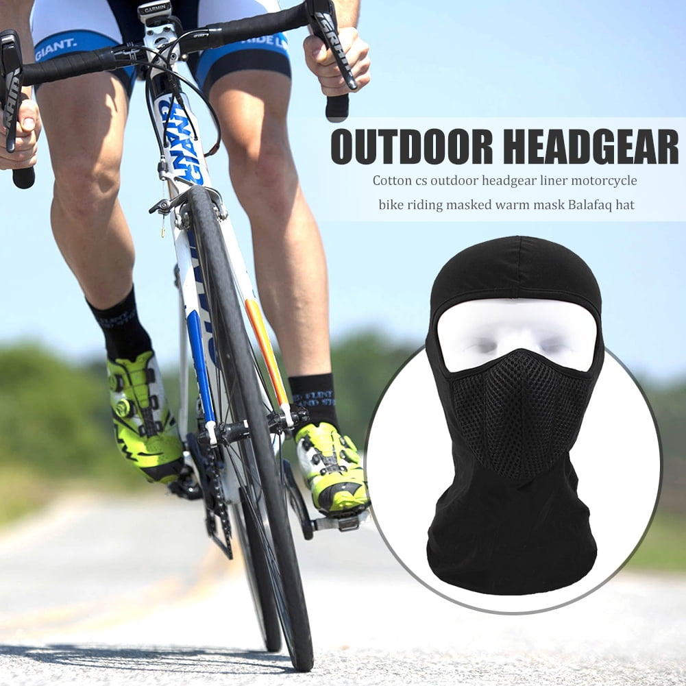 Cycling Cycle Bike Bicycle Motorcycle CS Mask Thermal Ear Head Warm Helmet Liner 