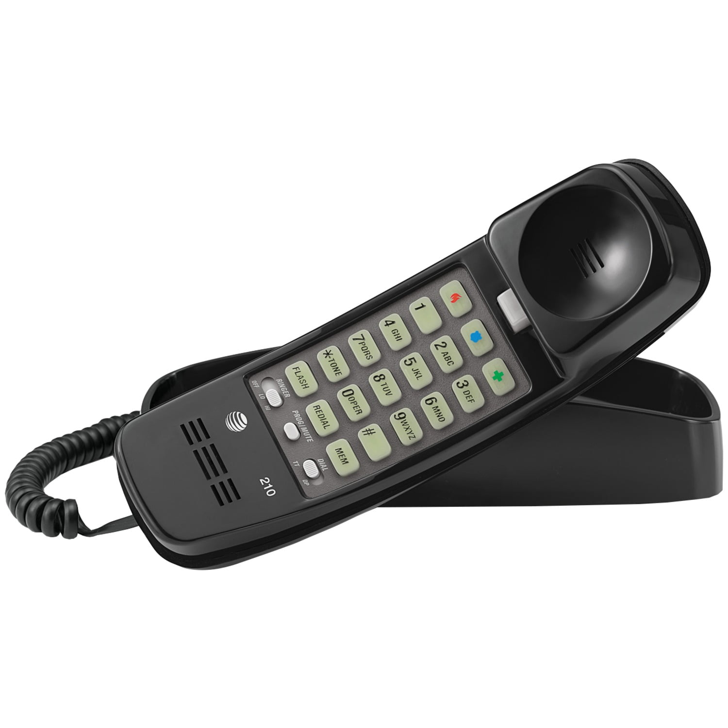 Packard Bell Big Button Corded Phone for Seniors, White, with 
