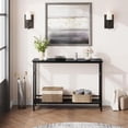 thumbnail image 2 of Entryway Table, Console Table for Living Room, 39.3" Sofa Table with Adjustable Shelf, Color Block Console Table for Entryway, Living Room, Hallway, Bedroom, Black, 2 of 7