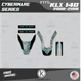 thumbnail image 4 of Kalair GFX Graphics Kit for Kawasaki KLX140 (2008-2018) Cyberware Series, 4 of 5