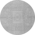 thumbnail image 1 of Ahgly Company Indoor Round Abstract Gray Modern Area Rugs, 6' Round, 1 of 4