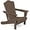 Brown, variant on SONGMY Folding Adirondack Chair, HDPE All-Weather Patio Chairs, Wooden Textured Lawn Chair for Poolside, Backyard, Deck, Fire Pit, Orange