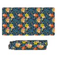 thumbnail image 2 of Bingfone Blue Floral Large Gaming Mouse Pad,Extended Desk Mousepad With Stitched Edges,Non-Slip Base,Water Resist Keyboard Pad For Gamer, Office & Home, 29.5 X 16 In, 2 of 9