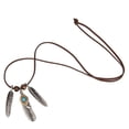 thumbnail image 3 of Vintage Turquoise Antique Shape Pendant Velvet Cord Necklace, 3 of 5