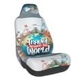thumbnail image 1 of KLL Travel Around The World Pattern Seat Covers,Universal Fit Sedans,Cars,Vans,SUV,Truck, 1 of 5