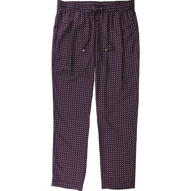 Calvin Klein Pijama Estilo Casual Lounge Pantalones para Mujer, Púrpura, XS