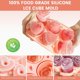 thumbnail image 2 of Ice Cube Tray, Ice Cube Mold, Silicone Ice Cube Tray with Lid, Reusable for Baby Food, Whiskey, Beverages, BPA Free Ice Cube Mold (Pink + Heart Shape), 2 of 3