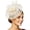 Beige, variant on Gtoiithly Vintage-Inspired Pillbox Hat with Feather Accents, Elegant Formal Headwear for Bridal Events, Mother of the Bride & Royal Weddings Beige