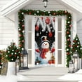 thumbnail image 6 of Virelaxpo Christmas Doorway Frame Decor with Santa Claus Print,Garden and Patio Hanging for Seasonal Photo Scenes and Home Entrance Decoration, 6 of 6