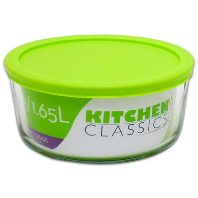 Libra 240467 Bol Rond en Verre avec Couvercle - 7 Tasses