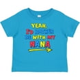 thumbnail image 3 of Inktastic Yeah I'd Rather be with My Nana in Red Yellow and Blue Boys or Girls Baby T-Shirt, 3 of 5