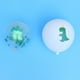thumbnail image 2 of KAKOWELY 10 globos de látex de helio de 12 pulgadas con lentejuelas verdes de dinosaurio para fiestas infantiles (5 dinosaurios, 5 lentejuelas verdes), 2 of 4