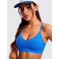thumbnail image 4 of Sostén Deportivo CRZ YOGA Butterluxe Sin Aros con Escote en V Azul XS, 4 of 6