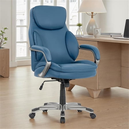 pemberly row blue faux leather product