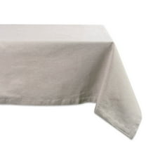 Natural Solid Chambray Tablecloth 60x84
