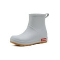 thumbnail image 3 of Frontwalk Womens Mens Rain Boots Outdoor Rubber Boot Waterproof Garden Shoes Work Casual Rainboot Unisex Non-Slip Gray (Men) 5.5, 3 of 9