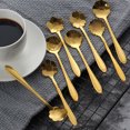 thumbnail image 2 of 8PCS Flower Shape Stainless Steel Coffee Spoon Tea Spoon Ice Cream Spoons, 2 of 6
