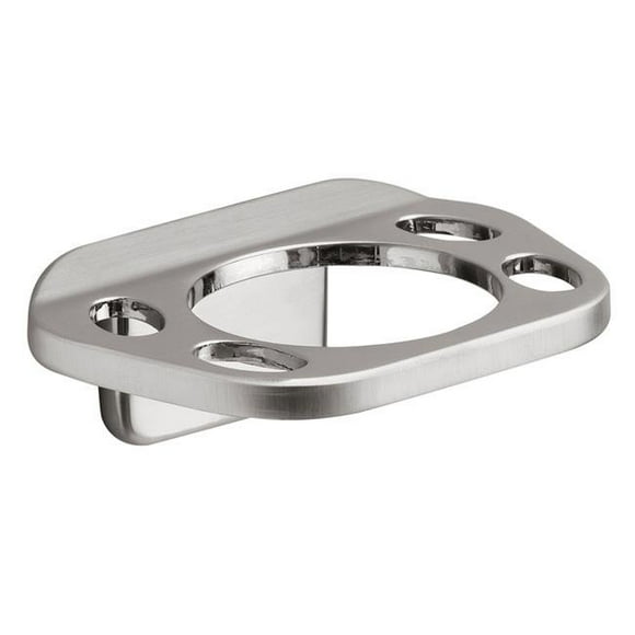 Die Cast Zinc Toothbrush & Tumbler Holder - Brushed Nickel