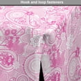 thumbnail image 4 of Paisley Dog Crate Cover, Models Inspired Design with Flowers and Leaf Circled Shapes Image Print, Easy to Use Pet Kennel Cover for Medium Large Dogs, 35" x 23" x 27", Pink and White, by Ambesonne, 4 of 6
