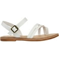 thumbnail image 4 of Women's Journee Collection Vasek Flat Thong Sandal White Faux Leather 7 M, 4 of 7