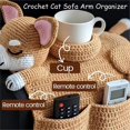 thumbnail image 2 of Organizador de Brazo de Sofá de Ganchillo para Gatos, Organizador de Sofá de Ganchillo para Perros, para Control Remoto, Teléfono, Golosinas, , Función de Soporte C, 2 of 5