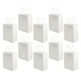 thumbnail image 1 of SKISUNO 10Pcs White Paper Hand Bags with Handles Designed for Food Packaging and Storage, 1 of 6