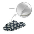 thumbnail image 4 of Psesaysky House Slippers for Women Blue Elephant Print Open Toe Breathable Cotton Indoor Slippers Slip on Arch Support Home Shoes, Size 10.5-11.5, 4 of 7