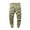 Khaki, variant on Buigttklop Men'S Pants,Men Solid Casual Elastic Waist with Pocket Trousers Sport Pants