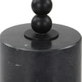 thumbnail image 3 of Uttermost Bead Contemporary Marble and Iron Metal Drink Table in Black, 3 of 4