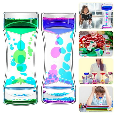 

Captivating Acrylic Oil Hourglass Sensory Toy for Office Décor - Liquid Motion Bubbler Eye-Catcher