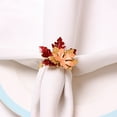 thumbnail image 4 of Napkin Button Christmas Decoration Inner Dia 3.8cm Fake Plant Festive Supplies Zinc Alloy Dining Table Set, 4 of 6