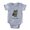 Heather Grey, variant on CafePress - I Love My Yorkie - Cute Infant Baby Football Bodysuit