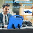 thumbnail image 2 of ELEHOLD Rugged Case for Samsung Galaxy Tab S9 Ultra / S8 Ultra 14.6 Inch Kids Friendly EVA Full Body Protective with Kickstand Handle Grip Shockproof Case for Samsung S9 Ultra/ S8 Ultra, Blue, 2 of 6