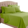 thumbnail image 2 of Clara Clark Premier 1800 Collection Bed Sheet Set with Extra Pillowcases Wrinkle, Fade & Stain Resistant, Full, Calla Green, 2 of 4