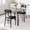 Grey, variant on Dining Table Set for 2, 3Pcs Kitchen Dining Room Set Dining Room Table Set with 2 Upholstered Chairs for Small Space Kitchen Apartment (Black)