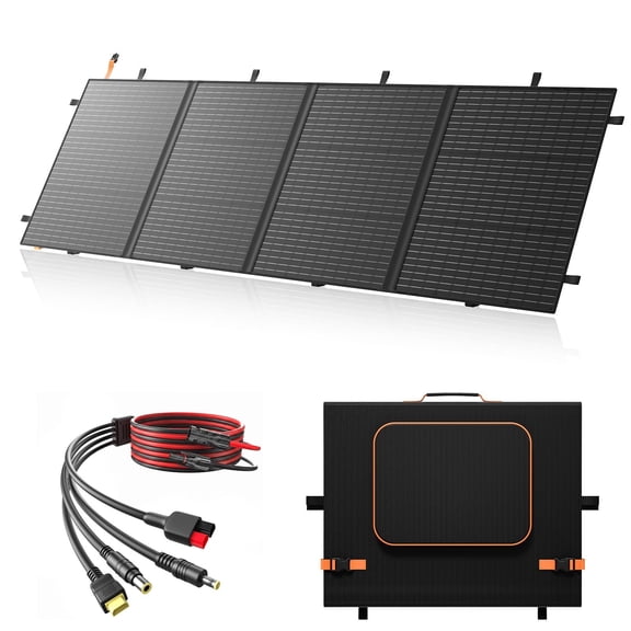 RVPOZWER 200W Portable Foldable Solar Panel, 25% High Efficiency with MC4 Adapter for Power Station, RV & Camping