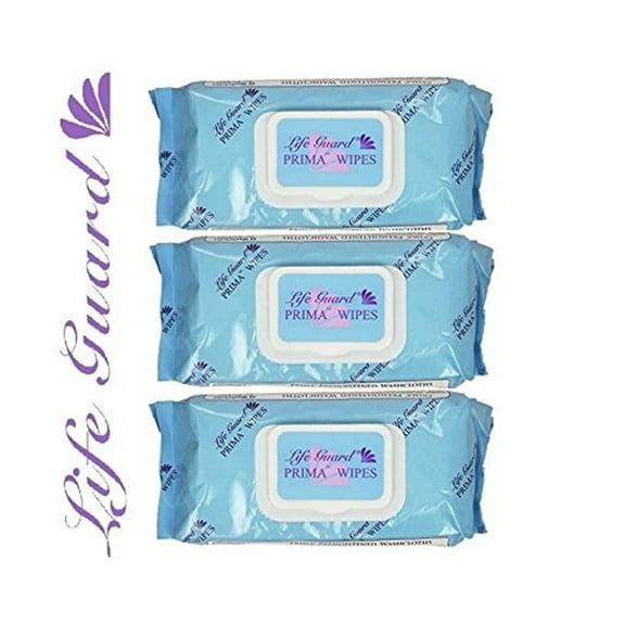 Prima Wipes Adult Washcloths, Extra-large Wipes Per Pack (3 Packs)