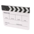 thumbnail image 4 of Plástico acrílico 30x25 cm / 11,8x9,8 pulgadas Película de director Corte de tablilla de acción Tablero de chapaleta Pizarra Negro - Col Yotijar Tablero Clapper de escena de video, 4 of 8