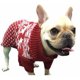 thumbnail image 2 of Suéter navideño de reno para perros, cachorros, gatitos y gatos, clásico rojo, cálido, de punto, con copos de nieve, para otoño e invierno., 2 of 5