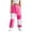 Hot Pink, variant on Lmnyox Women's Sweatpants Color Blocked High Waist Drawstring Trousers Comfy Outdoor Sports Pants with Pockets