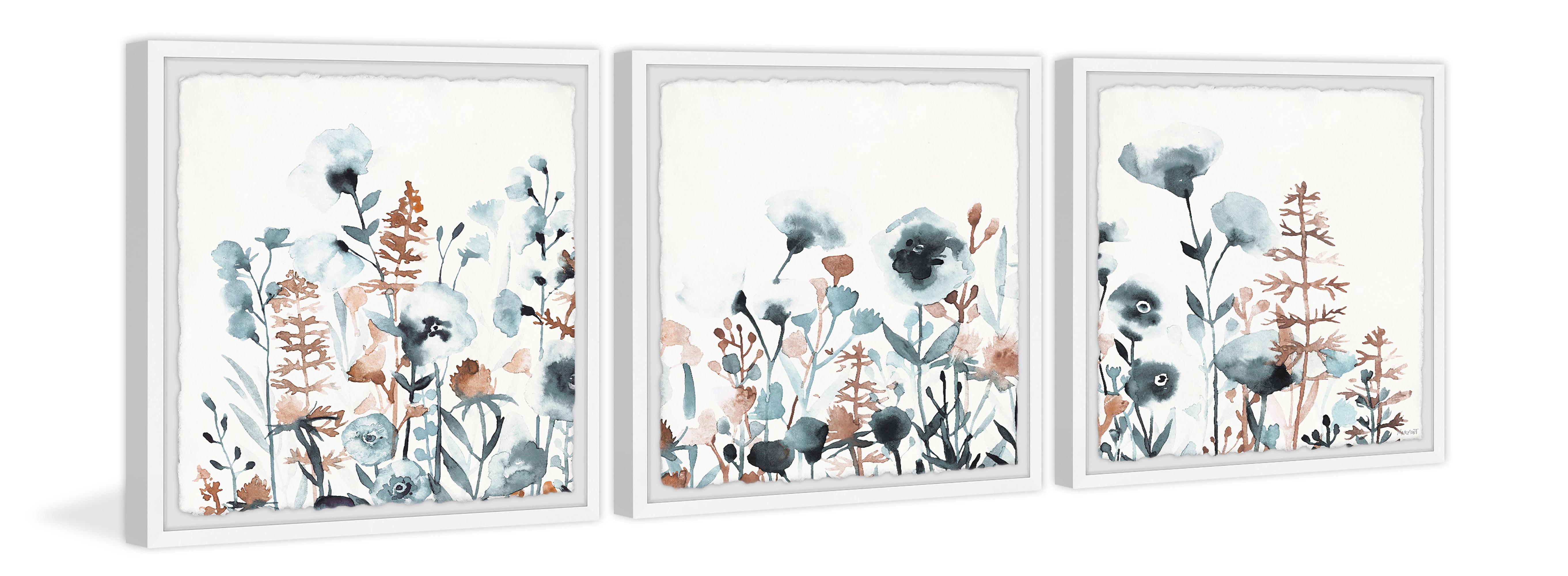 Marmont Hill Lovely Wildflowers Triptych, 18" x 54"