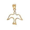 thumbnail image 3 of 14K Yellow Gold Holy Spirit Dove Pendant, 3 of 4