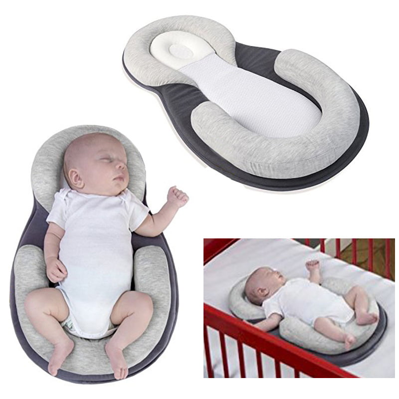 Newborn Baby Head Positioner Cot Pillow Cushion Kids Infant Bed Pod Nest Mat Pad 
