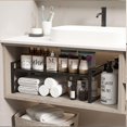 thumbnail image 4 of Organizador de Encimera Cocina,Estante de Gabinete Extensible 14.17"~25.19",Estante de Almacenamiento de Especias de Cocina,Estante de Despensa de Gabinete,para Cocina,Baño,Sala,Armario y Despensa, 4 of 7