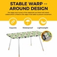 thumbnail image 4 of St. Patrick's Day Table Cloths for 8 Foot Rectangle Tables, Lucky Shamrocks Harp Beer Horseshoes Envelope Patio Waterproof Elastic Fitted Tablecloths, Washable Rectangular Table Cover for Camping, 4 of 8