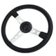 thumbnail image 4 of Volante de carreras, volante de 14 pulgadas, volante de cuero, volante de cuero, volante universal, diseño meticuloso, 4 of 12